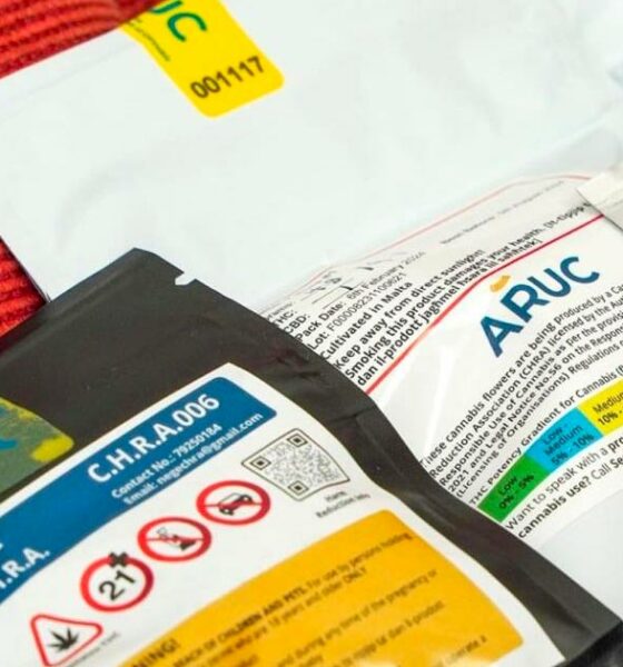 Stock de cannabis num clube de cannabis em Malta