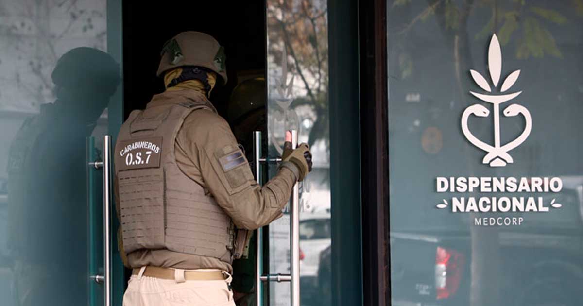 Operação policial num dispensário de canábis no Chile