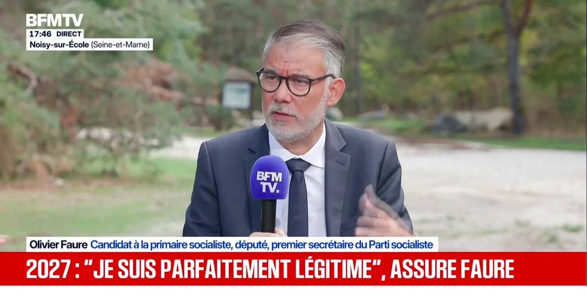 Olivier Faure e a cannabis na BFMTV