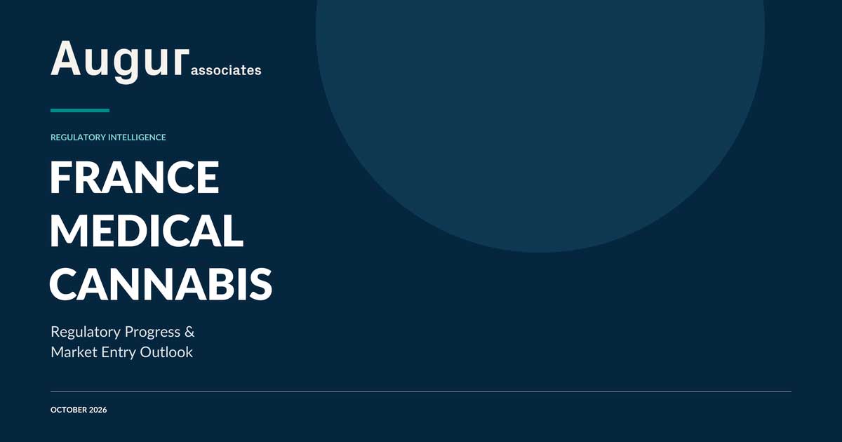 Nota da Augur Associates sobre a cannabis medicinal em França